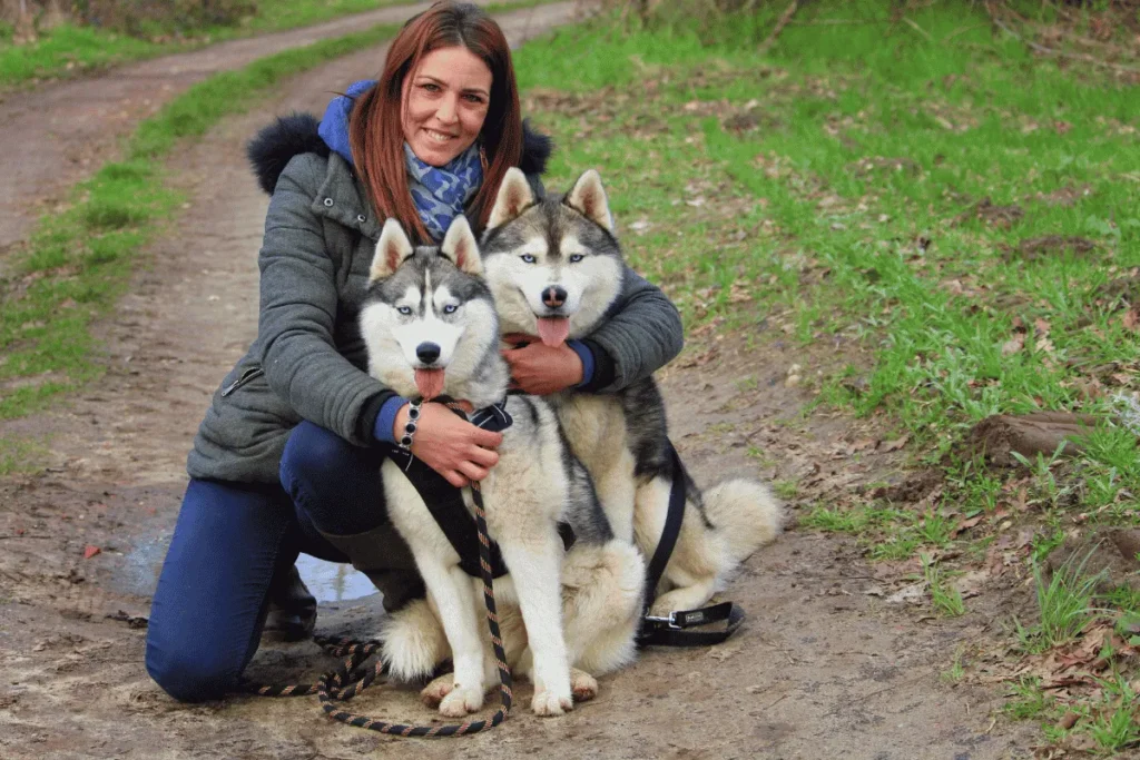 Sarah Leghie formatrice éducateur canin comportementaliste Des Flocons Sibériens Aoste